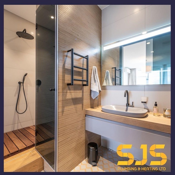 Bathroom installed by SJS Plumbing & Heating